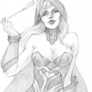 Thumbnail of Drow Ranger Traditional Art