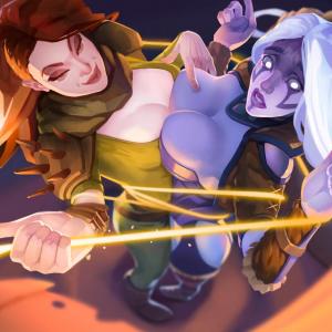 Thumbnail of Drow Ranger and Windranger Digital Art