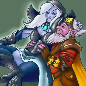 Thumbnail of Drow Ranger and Sniper Digital Art