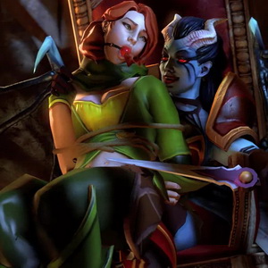 Thumbnail of Queen of Pain and Windranger SFM 3D Art