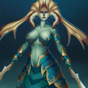 Thumbnail of Naga Siren Digital Art
