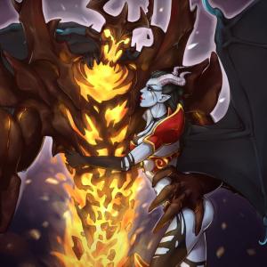 Thumbnail of Queen of Pain and Shadow Fiend Digital Art