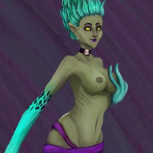 Thumbnail of Death Prophet Digital Art naked