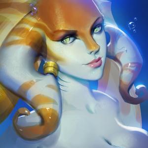 Thumbnail of Naga Siren Digital Art