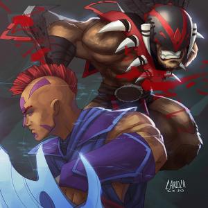 Thumbnail of Anti-Mage and Bloodseeker Digital Art