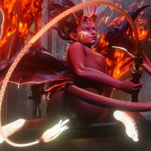 Thumbnail of Queen of Pain SFM 3D Art naked