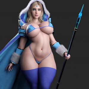 Thumbnail of Crystal Maiden SFM 3D Art