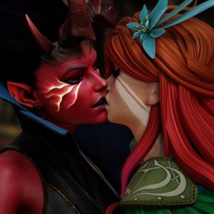 Thumbnail of Queen of Pain and Windranger SFM 3D Art