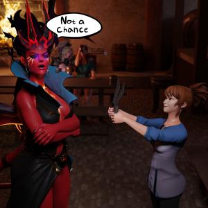 Thumbnail of Queen of Pain and Marci SFM 3D Art