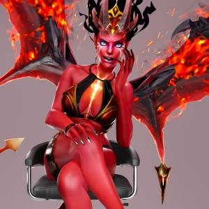 Thumbnail of Queen of Pain SFM 3D Art