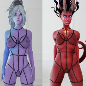 Thumbnail of Drow Ranger and Queen of Pain SFM 3D Art naked