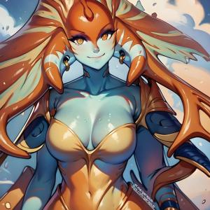 Thumbnail of Naga Siren Digital Art