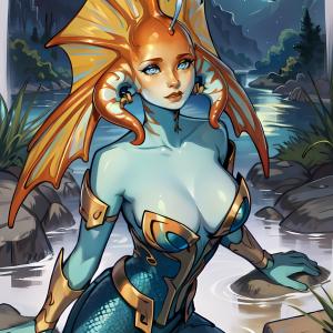 Thumbnail of Naga Siren Digital Art