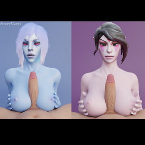 Thumbnail of Templar Assassin and Vengeful Spirit SFM 3D Art hentai